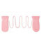Baby-Fäustlinge, unisex, mit Fleecefutter rosa CHARME/weiss MARSHMALLOW