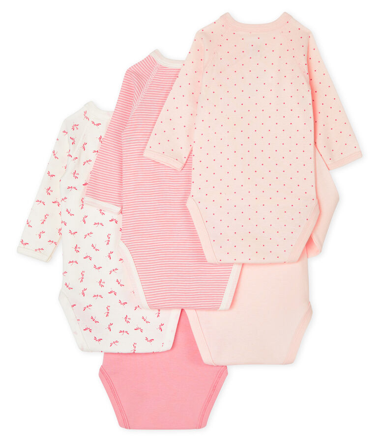 Set mit 5 lang&auml;rmligen Bodys f&uuml;r Neugeborene variante 2