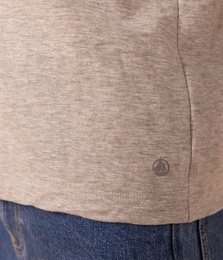 Klassisches Rollkragenshirt aus Baumwolle f&uuml;r Damen grau