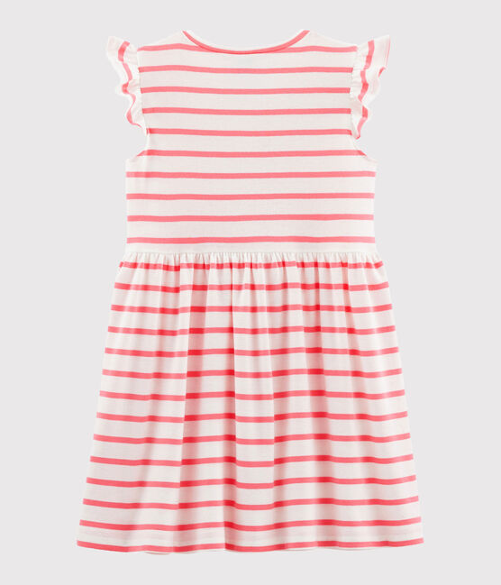 Kinder-Kleid für Mädchen weiss MARSHMALLOW/rosa CUPCAKE
