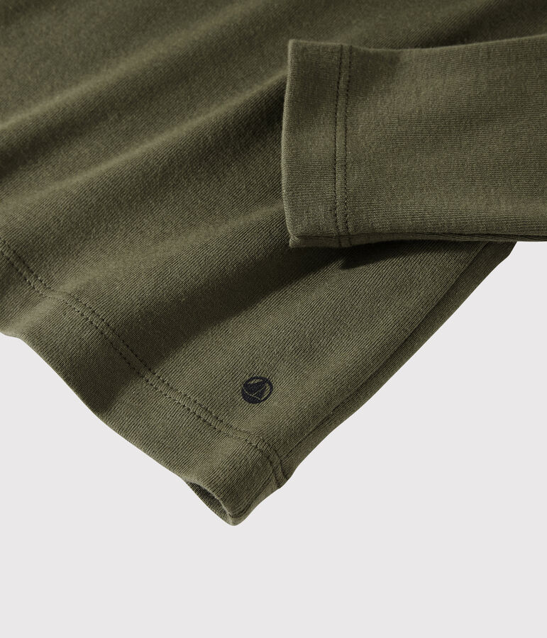 Kinder-Unterziehpullover aus Baumwolle f&uuml;r M&auml;dchen / Jungen gr&uuml;n