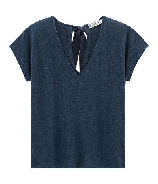 Kurzärmeliges leinen-t-shirt damen HADDOCK