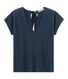 Kurzärmeliges leinen-t-shirt damen
