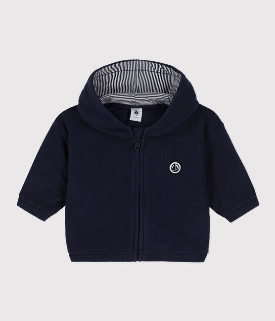 Baby-Sweatshirt aus Fleece blau SMOKING