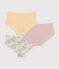 3er-Set Kinder-Slips High Waist aus Baumwolle mit Blumenmotiv variante 1
