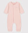 Langer unifarbener Baby-Overall aus Bio-Doppeljersey rosa SALINE