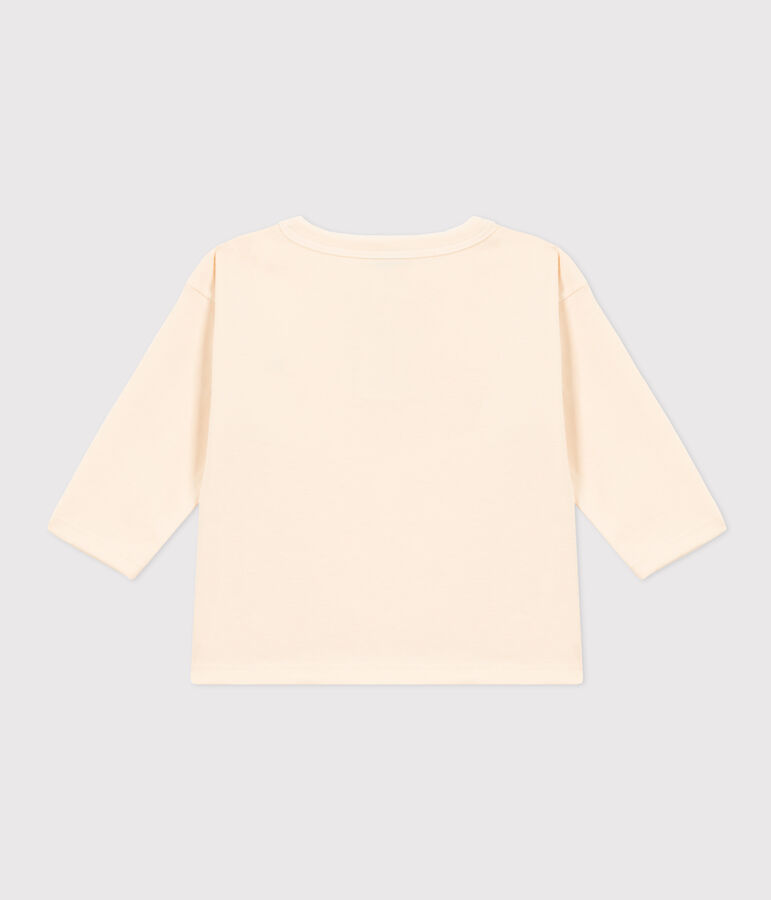 Lang&auml;rmeliges Baby-T-Shirt aus Jersey naturfarben AVALANCHE