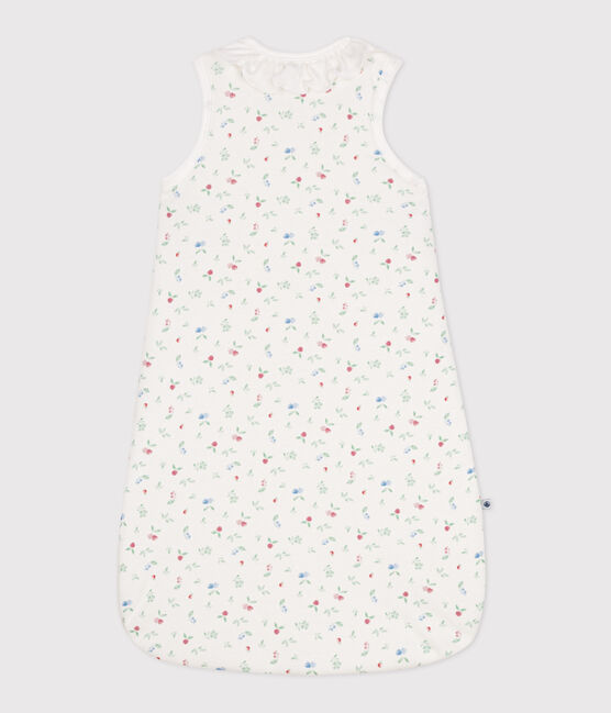 Babyschlafsack aus Baumwolle mit Frucht-Motiv TOG-Wert 2 weiss MARSHMALLOW/weiss MULTICO