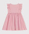 Kurz&auml;rmeliges Baby-Kleid aus Popeline rosa/rosa