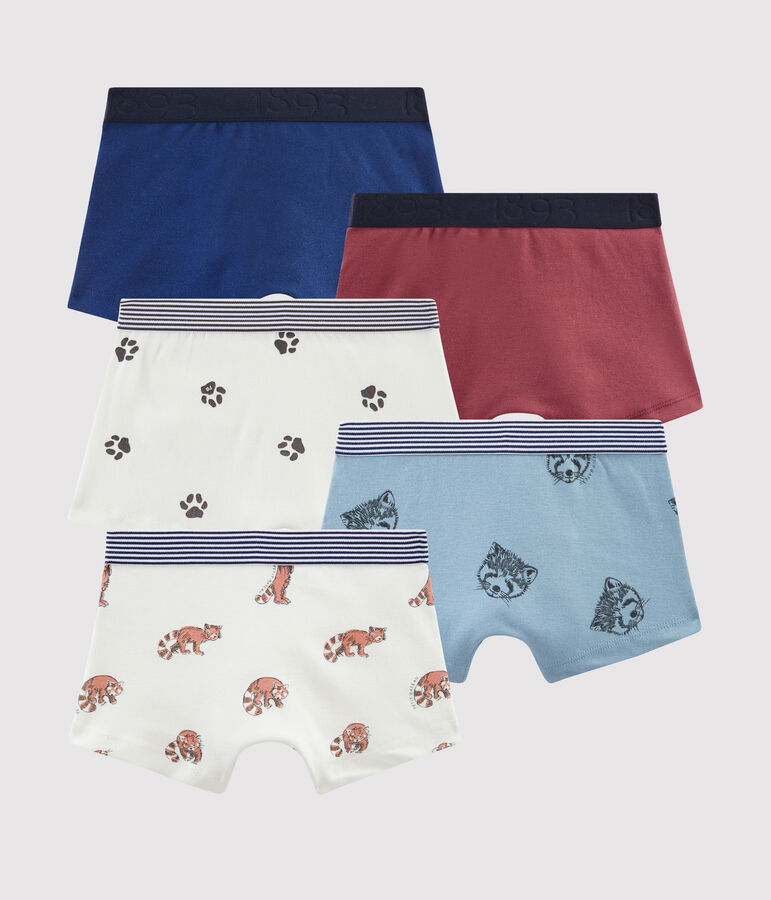 Set mit 5 Boxershorts f&uuml;r kleine Jungen vielfarbig