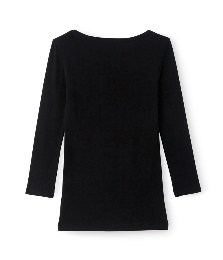 Ikonisches Damen-T-Shirt schwarz Noir