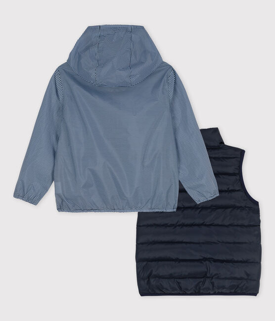 3-in-1-Kinder-Windjacke Mädchen – Jungen blau SMOKING