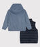 3-in-1-Kinder-Windjacke Mädchen – Jungen blau SMOKING