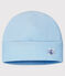 Baby-Mütze aus Bio-Baumwollnicki blau TOUDOU