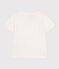 Gemustertes Jungen-T-Shirt aus leichtem Jersey weiss MARSHMALLOW