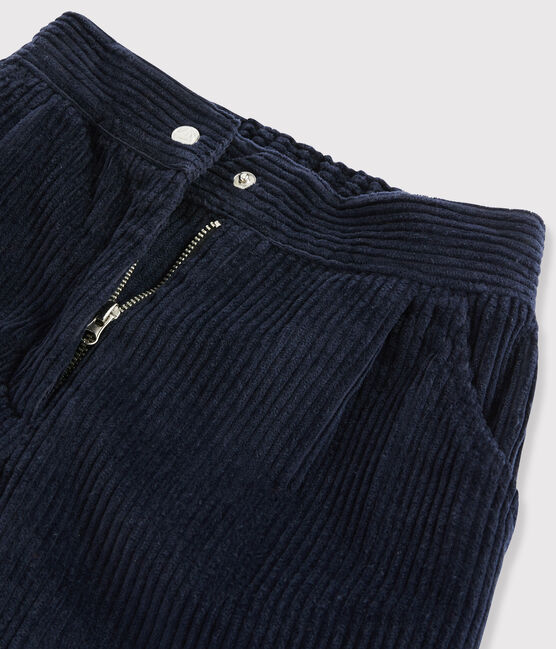 Kinder-Cordhose für Mädchen blau SMOKING