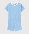 Kinder-Kurzpyjama aus Baumwolle mit Bananenmotiv blau EDNA/weiss MARSHMALLOW