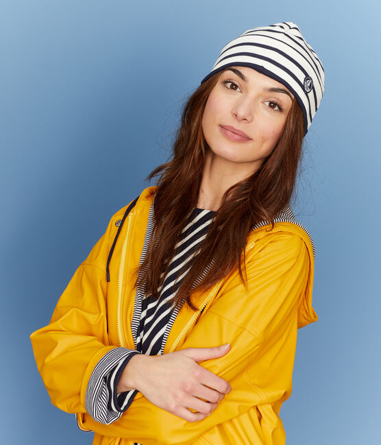 Matrosenmütze unisex beige COQUILLE/blau SMOKING