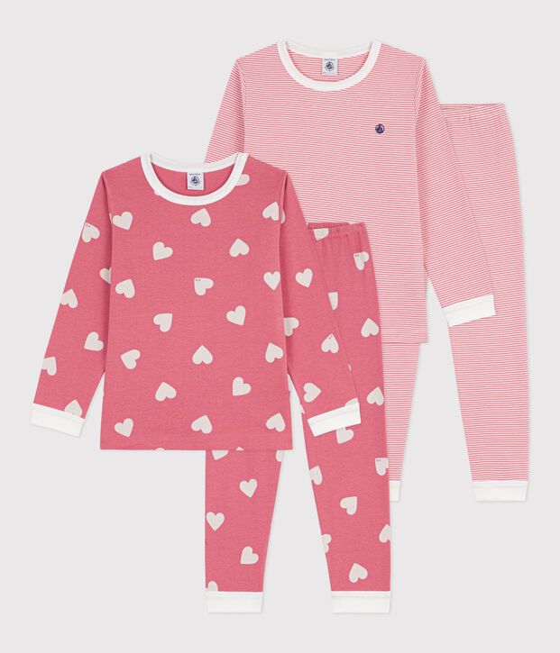 Set Kinder-Pyjamas aus gemusterter Baumwolle vielfarbig