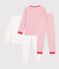 Set Kinder-Pyjamas aus bedruckter Baumwolle vielfarbig