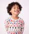 Kinder-Pyjama aus Molton mit Weihnachts-Motiv naturfarben/vielfarbig