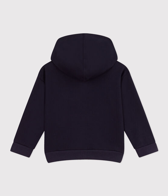 Sweatshirt mit Reißverschluss und Kapuze für Kinder/Jungen blau SMOKING