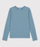 Warmes Damen-T-Shirt L’ICONIQUE aus Baumwolle mit Rundhalsausschnitt blau ROVER