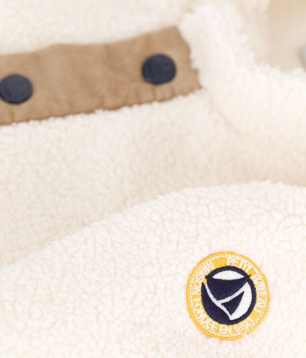 Baby-Mantel aus Sherpa. naturfarben/vielfarbig