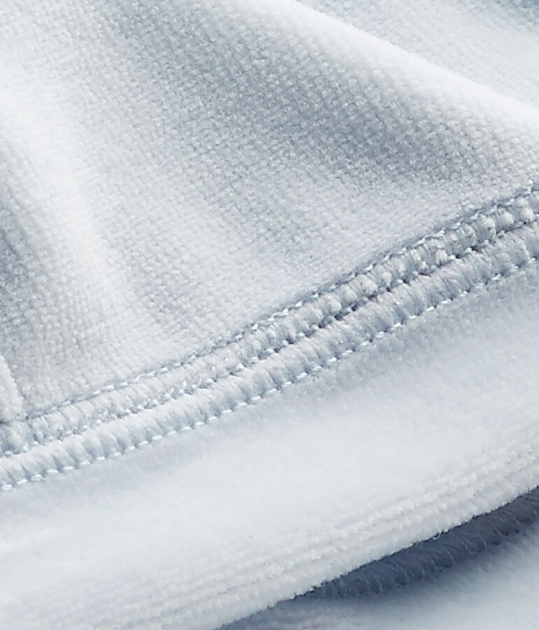 Unisex-M&uuml;tze aus Nicki f&uuml;r Neugeborene blau FRAICHEUR