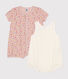2er-Set Baby-Kurzoveralls aus Baumwolle