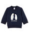 Baby-Sweatshirt aus Molton für Jungen blau SMOKING CN
