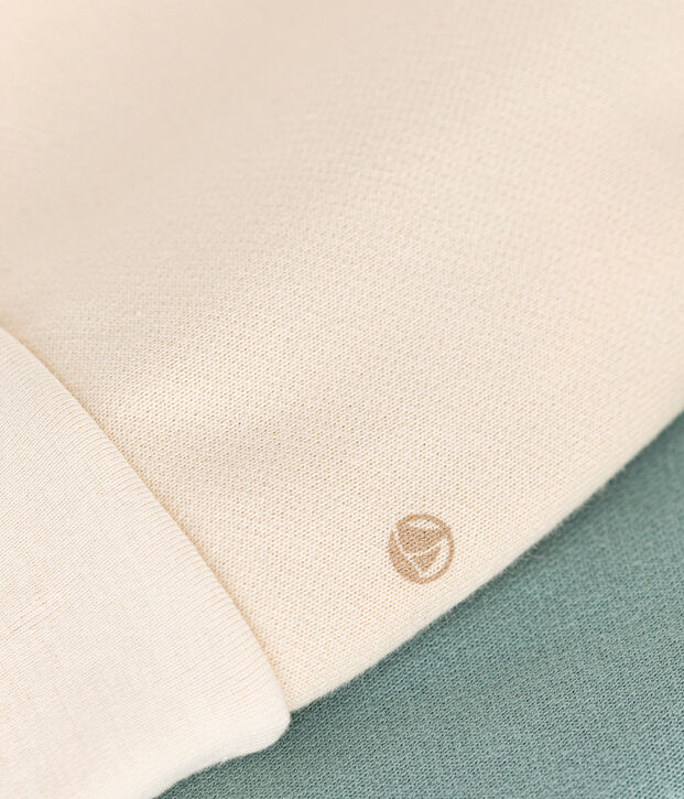 Baby-Sweatshirt aus Molton naturfarben/vielfarbig