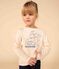 Langärmeliges T-Shirt aus Baumwolle für Kinder/Mädchen naturfarben AVALANCHE