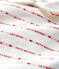 Baby-Strampler aus Jacquard mit Petit Bateau-Motiv "je t'aime" für Mädchen weiss MARSHMALLOW/rot TERKUIT