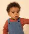Lange Baby-Latzhose aus Cord blau POLOCHON