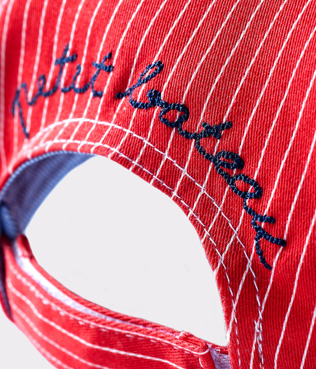 Baby-Schirmm&uuml;tze Unisex rot/weiss