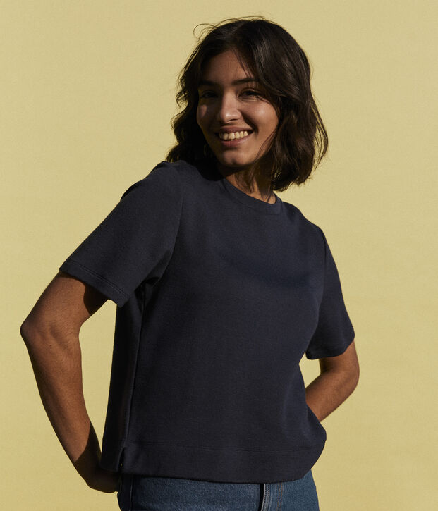 Damen-T-Shirt LE COZY aus Baumwolle SMOKING