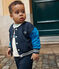 Baby College-Jacke aus Molton SMOKING/ CALVIN