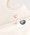 Baby-Sweatshirt aus Baumwolle mit Schiff-Motiv im Vintage-Stil rot MILK/ POMPEI