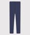 Leggings aus Jersey mit Elasthan für Mädchen blau MEDIEVAL/weiss MARSHMALLOW