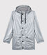 Silberfarbene Damen-Regenjacke
