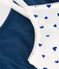 2er-Set-Brassières mit Herzmotiv aus Baumwolle und Elasthan für Mädchen variante 1