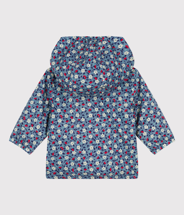 Baby-Windjacke aus recyceltem Polyester blau/vielfarbig