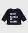Baby-Sweatshirt aus Molton blau SMOKING