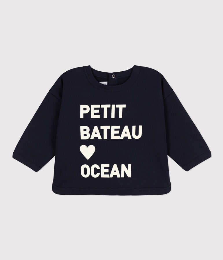 Baby-Sweatshirt aus Molton blau