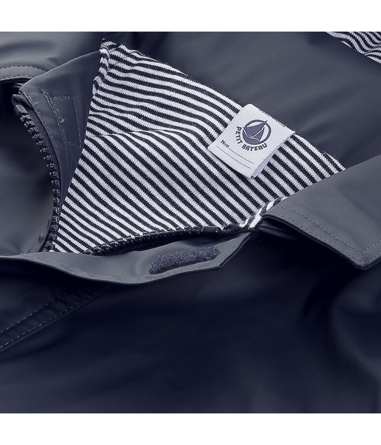 Ikonische Baby-Regenjacke Unisex blau