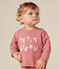 Baby-Sweatshirt aus Molton rosa ROSEWOOD