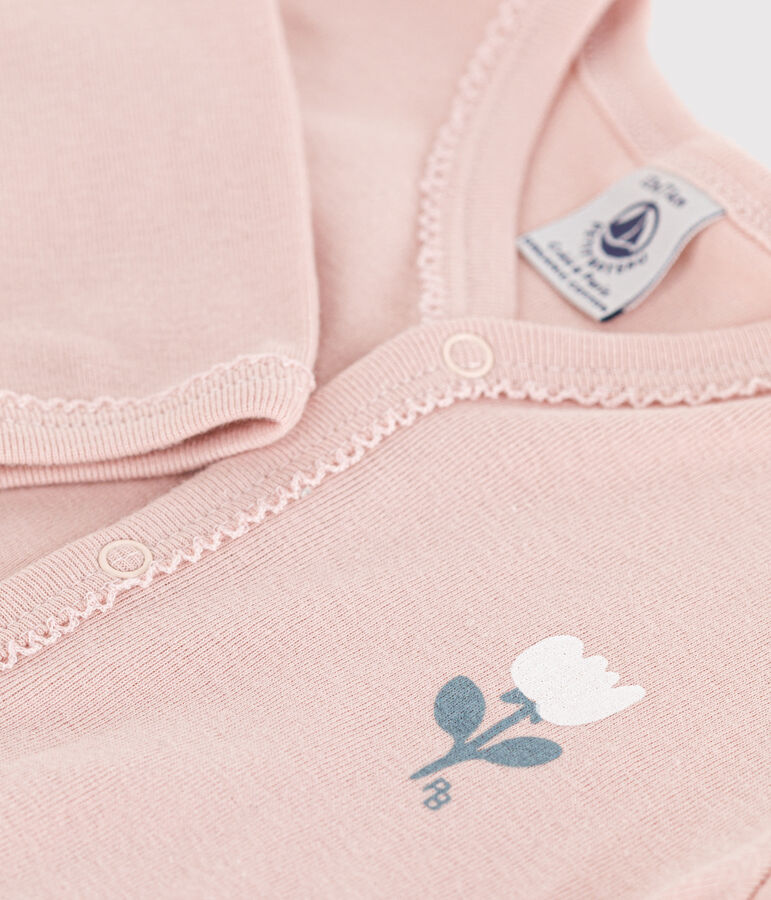 Rosa Strampler aus Baumwolle rosa