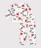 Baby-Set Sweatshirt und Hose aus Baumwolle mit Blumenmotiv naturfarben/vielfarbig