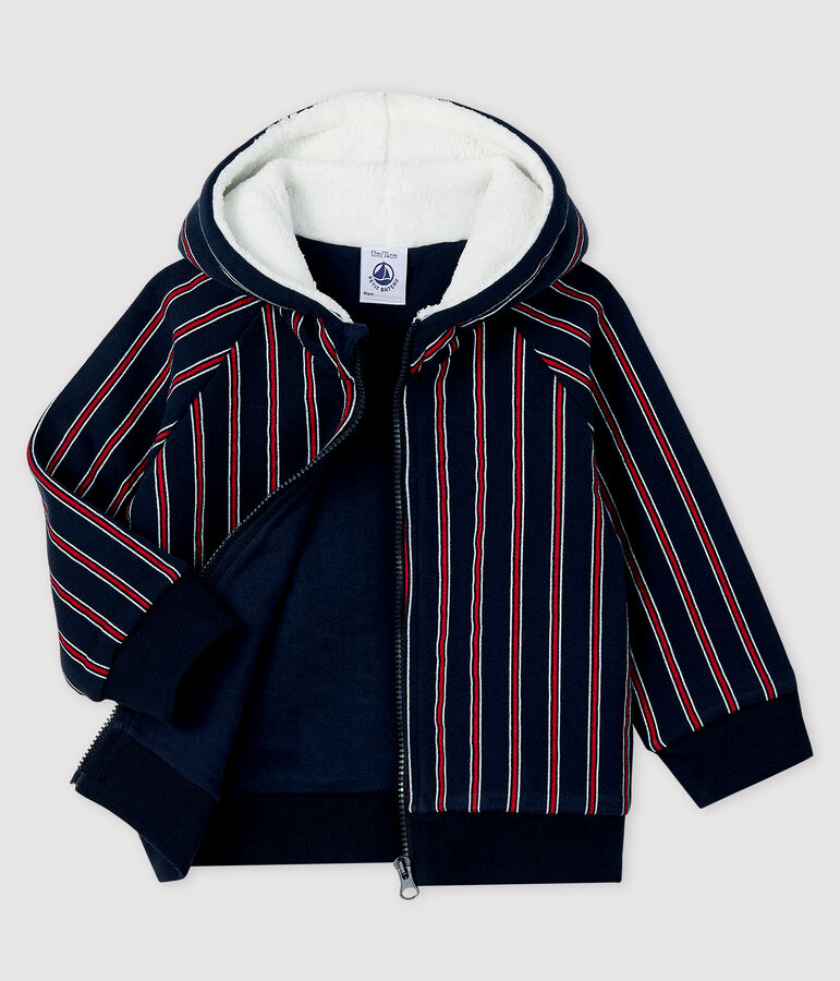 Baby-Kapuzensweatshirt f&uuml;r Jungen blau/vielfarbig